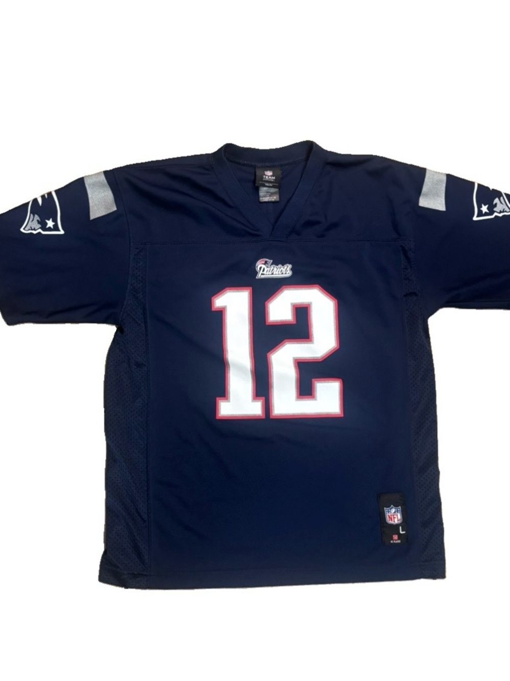 Tom Brady #12 New England Patriots Youth Large 14/16 NFL Team Apparel Jersey 🏈 - Picture 5 of 10